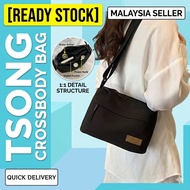 [READY STOCK] TSONG Sling Bag Women Men Beg Silang Perempuan Crossbody Bag Canvas Shoulder Bag Fashi