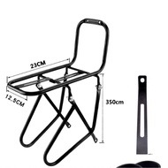 rubikcube-my Bicycle Front Rack MTB Bike Steel Carriers Pannier Stand Up to 15KG/33lbs Load Capacity