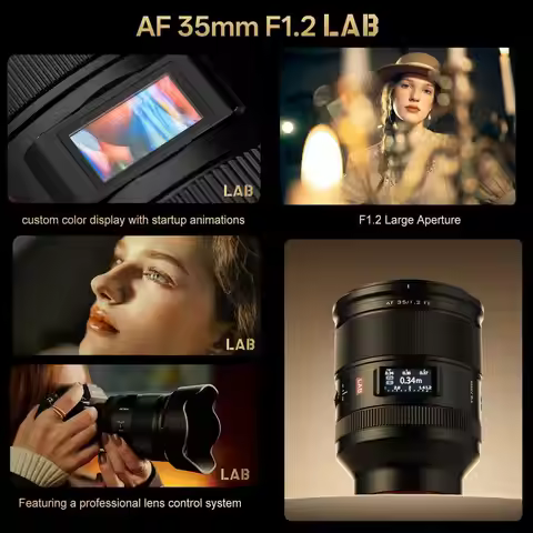 VILTROX 35mm F1.2 LAB AF Full Frame Prime Lens for Sony E-Mount FX30 ZV-E1 A7RV A7CR A7CII A6600 Nea