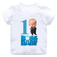 Girl Clothes 1-9T Cartoon Happy Birthday Gift Male 2025 T-Shirt Baby Shirt Baby 23 Funny Number new 