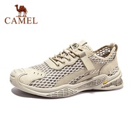Camel casual sneakers for men are breathable and comfortable.