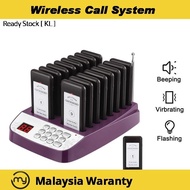 Restaurant Pager Buzzer Wireless Calling System Rechargeable