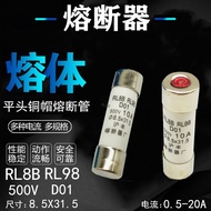 Fuse RL8B RL8 RL98B RL98 D01 Fuse 500V with Red Dot 2A 4A 6A 10A 16A