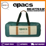 APACS REC-D723-SF Double Compartment Bag with Thermal Silver Foil 8pcs Rackets Bag Badminton REC D72