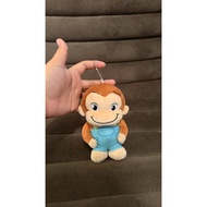 GANTUNGAN Curious George costume doll keychain Original