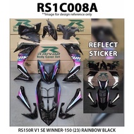 RAPIDO COVER SET RS150 V1 WINNER RAINBOW BLACK