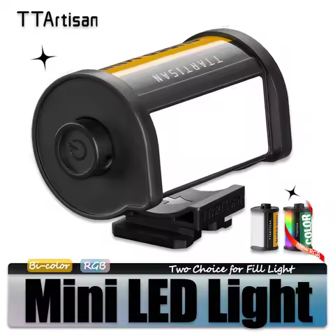 TTArtisan Mini Magnetic LED Light for Camera Lens Photography Vlog Live Streaming with Cold Shoe Mou