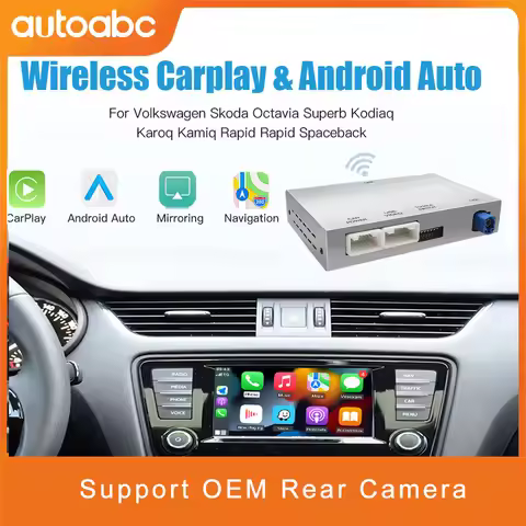Wireless Carplay Android Auto Tech Box pour For VW Touran Skoda Octavia A5 Golf A7 Polo Passat B8 MI