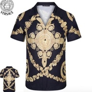 READY KEMEJA LENGAN PENDEK PRIA VERSACE8199 MIROR MARISARRRW