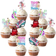 Thirty Flirty and Thriving Cupcake Topper 13 Going on 30 Cupcake Toppers Thirty Flirty and Thriving