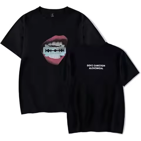 Dove Cameron Merch T-shirt New Round Neck Short Sleeve Men's And Women's Casual Street Wear