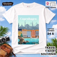 DENMARK Souvenir T-SHIRT DENMARK 46TAG made of 24s combed cotton