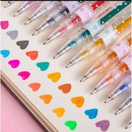 12 Color Glitter Pen | Colorful Glitter Gel Pen for Writing & Drawing | Glitter Color Pen