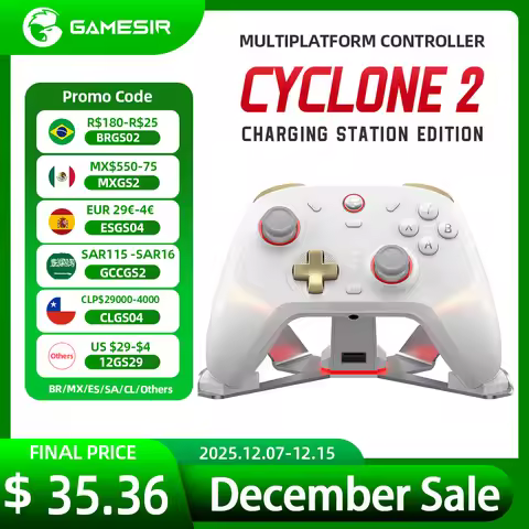 GameSir Cyclone 2 Wireless Bluetooth Gaming Controller With TMR Sticks Joystick Hall Effect For PC/N