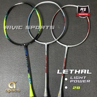 Apacs LETHAL 28 Racket/LETHAL LIGHT POWER 35LBS 100% Original Badminton Racket