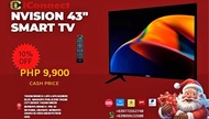 NVISION 43" SMART TV !! 10% OFF CHRISTMAS PROMO !!