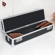 blesiya Chef Knives Case Storage Box Portable with Handle Carrying Case Knife Organizer Aluminum Cul