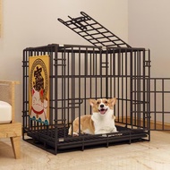 Pet Cage Cat Cage Dog Crate Small Dog Rabbit Cage with Toilet Household Indoor Medium Dog Cat Wire Cage