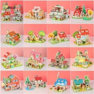 GPEQE Building 3D Puzzle, 3D Puzzle Assembly Building Blocks DIY House Model Puzzle, 3D Puzzle Handm