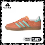 Adidas GAZELLE Indoor Orange Blue Low Cut Casual Shoes For Men And Women