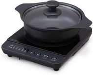 Black Iris Ohyama IH Stove 1 IH 烹飪加熱器桌面鍋套裝 1000W 黑色 IHKP-T3820-