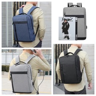 CTGA1707 Men's Backpack School There Is A Square Usb Charger That Can Hold Notebook.