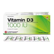 Vitamin D3 1000IU pim 10 tablet suplemen