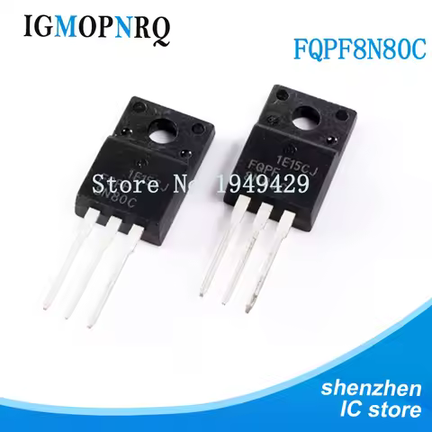 10PCS FQPF8N80C TO-220 8N80C 8N80 MOSFET 800V N-Ch Q-FET advance C-Series New