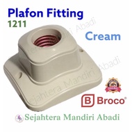 Broco 1211 Ceiling Fittings E27 Lamp Holder Beige Cream