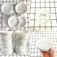 Disposable plastic plates (50 pieces) pi 11.5cm, used for birthdays