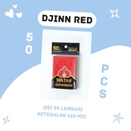 Sultan Supply Premium Matte Djinn Series Sleeve 63.5 X 88 mm - Red