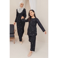 Kurung Cotton Sulam Cindai Black