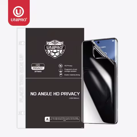 UNIPRO 25 50Pcs 120*180mm Anti-peep HD Privacy Hydrogel TPU Film For Mobile Phone Screen Protector C