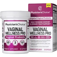 Physician's CHOICE Vaginal Wellness Pro 6 Billion CFUs 3 Strains 30 Capsules
