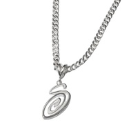 Stussy swirly S chain sterling silver純銀項鍊(338321/螺旋S/中性/平行輸入)