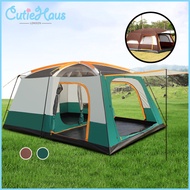 Cutiehaus 8-12 Person Large Camping Tent Waterproof Outdoor Camping Tent With 2 Bedroom Compartment