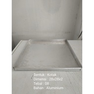 28x28x2 Square Aluminum Pan Thickness 08