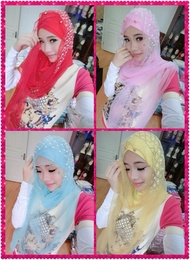 Graceful INSTANT HIJAB/Traditional headscarf/Muslim Hijab Scarf Tudung