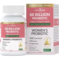 Female Probiotics and Organic Prebiotics, Balance pH Value, Promote Digestion-6 billion/10 billion C
