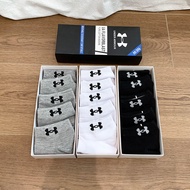 ถูกที่สุด!! Under Armour ถุงเท้ากีฬาแฟชั่น Unisex Sports Comfortable Socks（มี 5 คู่