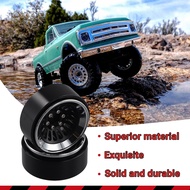 [VJH Store] Exclusive4PCS 1.3 Inch Beadlock Wheel Hub Rims for RC Crawler Car Axial 1/24 1/18 TRX4M 