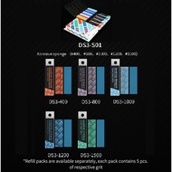DSPIAE DS3-S01 Pre-Cutting Sanding Sponge Refill (72*20*3MM) DS3-400 DS3-800 DS3-1000 DS3-1200 DS3-1