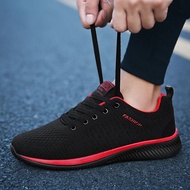 2025 Men Running Walking Knit Shoes Fashion Casual Sneakers Breathable Sport Athletic Gym Lightweigh