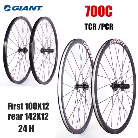 GIANT 700C TCR PCR Road Bicycle Original Wheel 100 * 142mm 24 hole Aluminum Alloy Disc Brake 7-11 Sp
