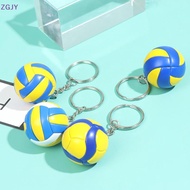TEROKK Volleyball Keychain Mini PVC Volleyball keychain bag car keychain Ball Key Ring NEW