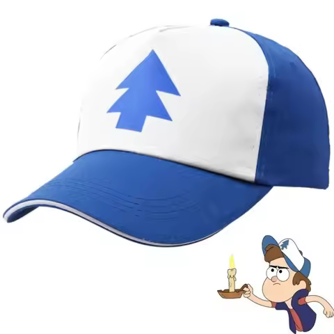 Anime Cartoon Pines Hats Gravity Falls Dipper Baseball Caps Cosplay Accessories Hat Canvas Adjustabl