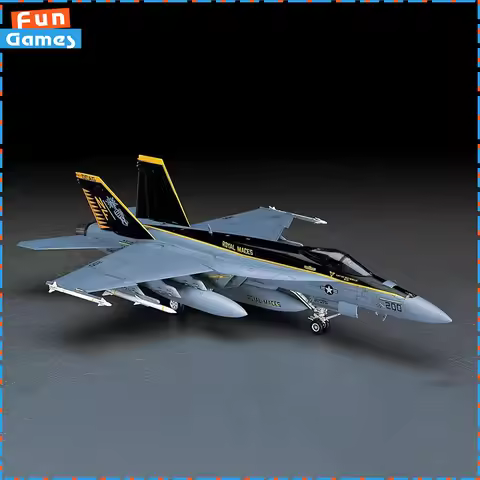 1/48 Scale HASEGAWA F/A -18E SUPER HORNET Assembly Model 07239 Aircraft Uncolored Custom Room Orname