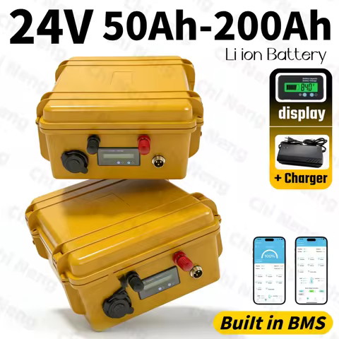 Chi Neng-Rechargeable 24V 50Ah 60Ah 80Ah 100Ah 120Ah 150Ah 200Ah Lithium Li Ion Battery 24v For Trol