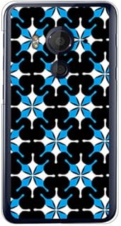 SECOND SKIN MHAK"SUN" Black x Blue (Clear) / for HTC J butterfly HTV31/au AHTV31-PCCL-298-Y375