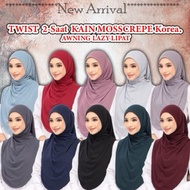 TWIST 2saat, KAIN MOSSCREPE Korea. AWNING LAZY LIPAT